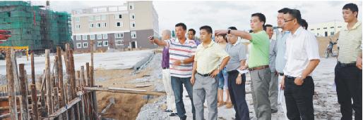 集團高管參觀明一高新工業園區二期工程現場